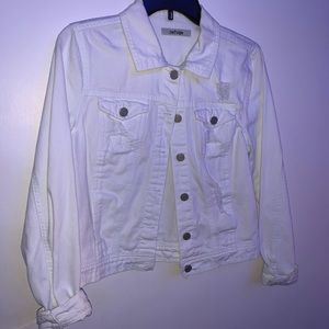 White Ripped Jean Jacket